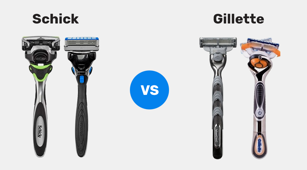 Schick Vs. Gillette: Which Is Better Schick or Gillette and Why | RazorHood